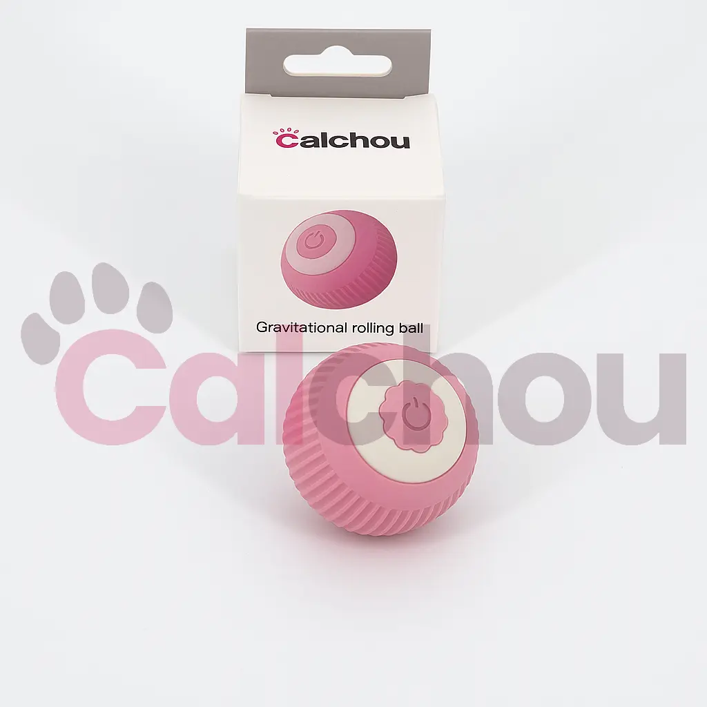Balle interactive silencieuse pour chats Calchou
