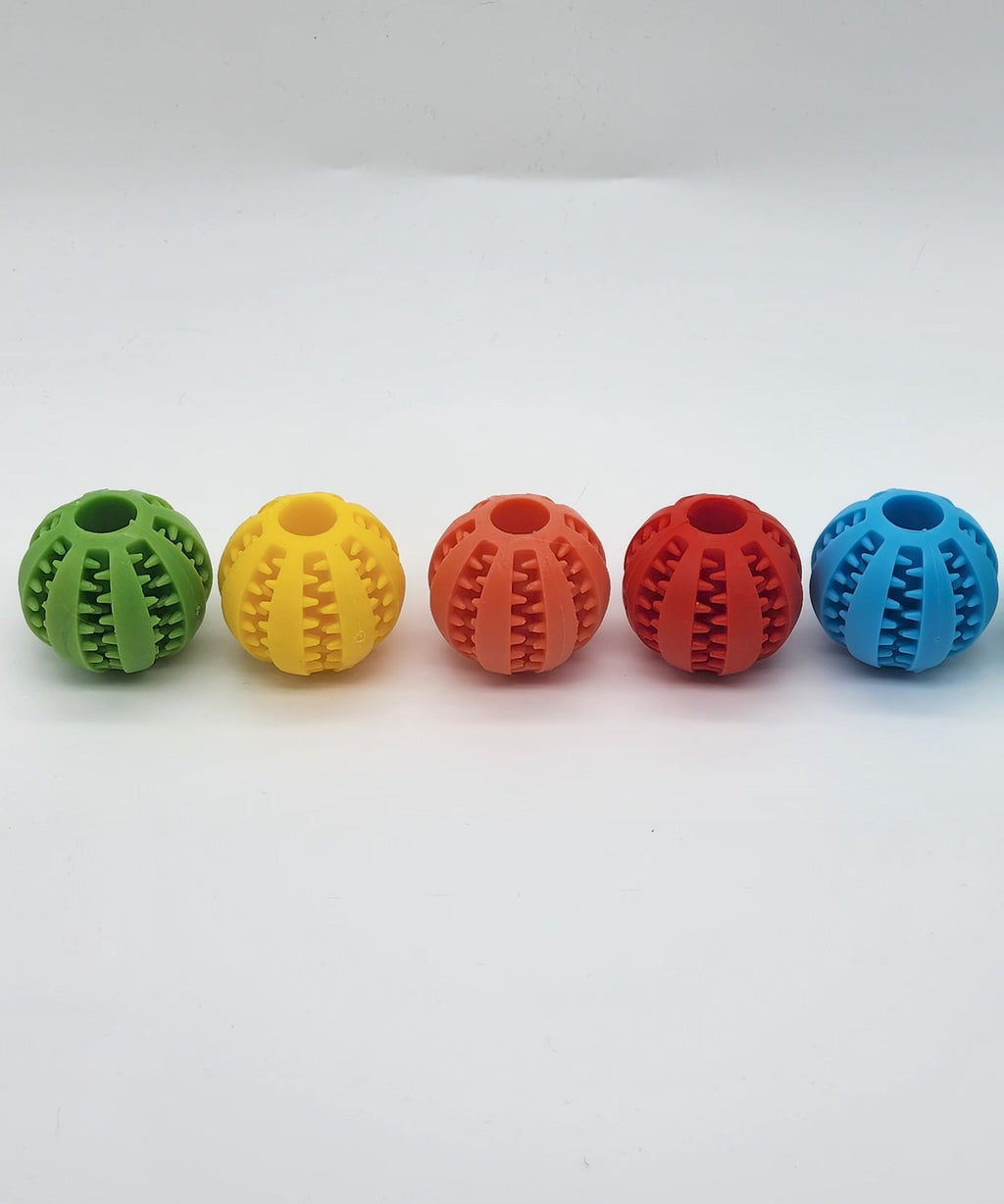 Lot de 5 Balles distributrices de friandises pour chats et chiens Calchou