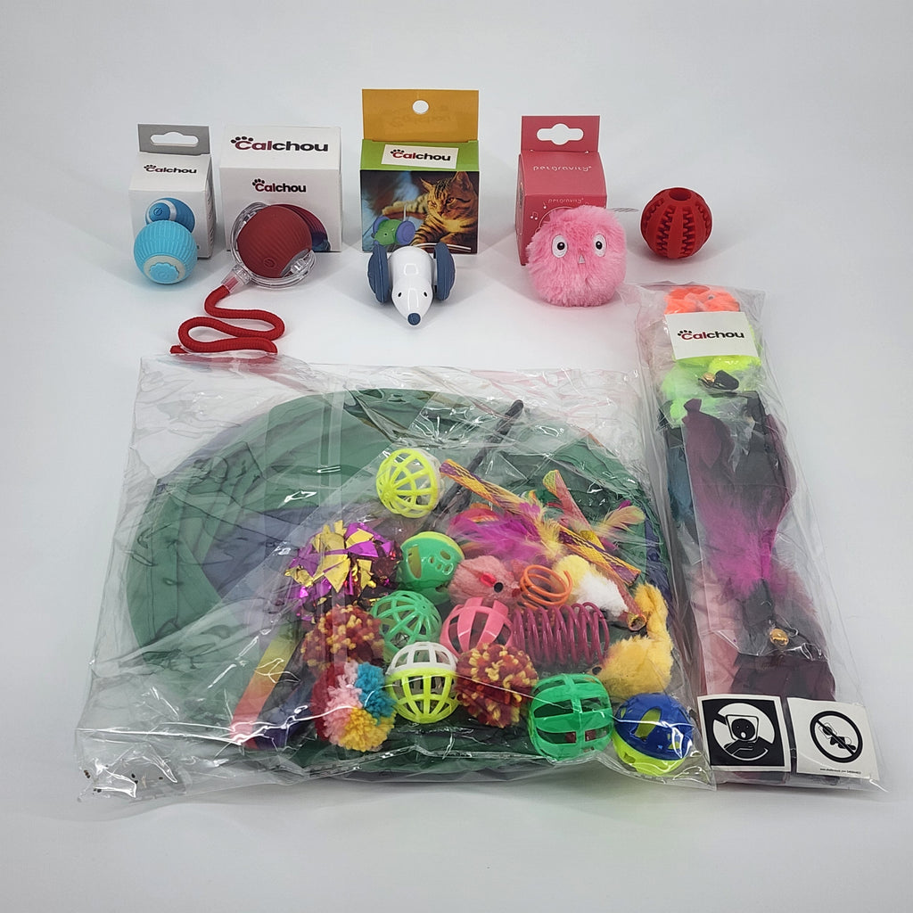 Lot de jouets premium pour chats Calchou