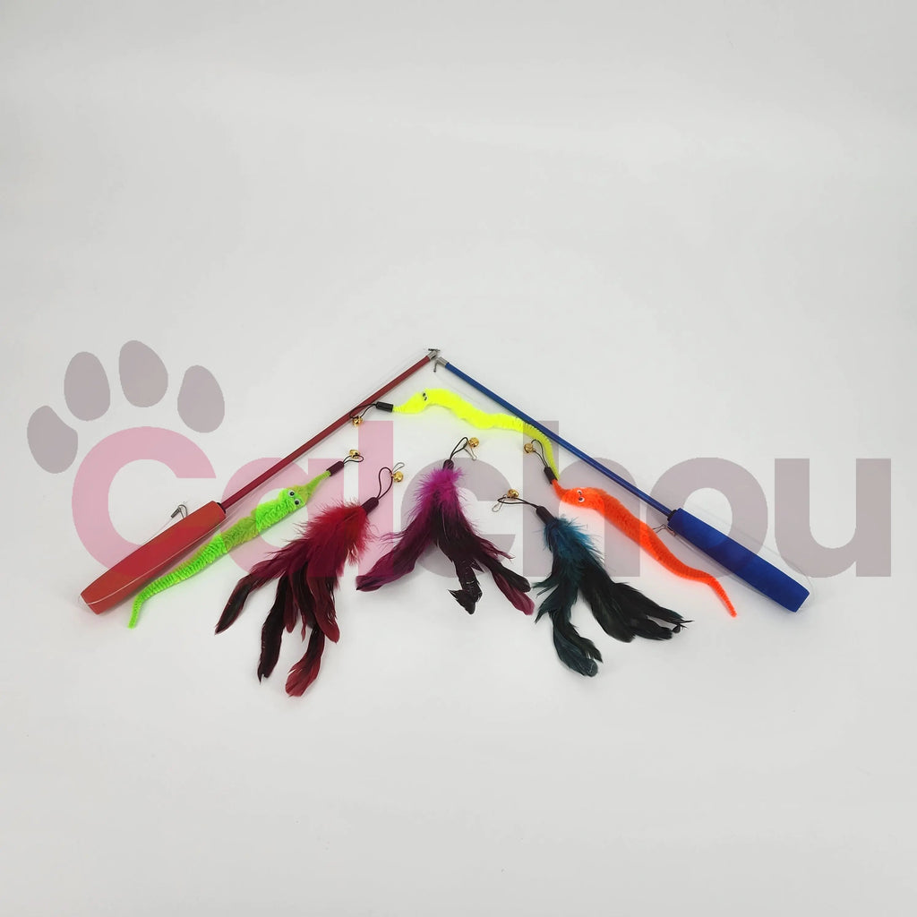 Canne à pêche pour chats Calchou