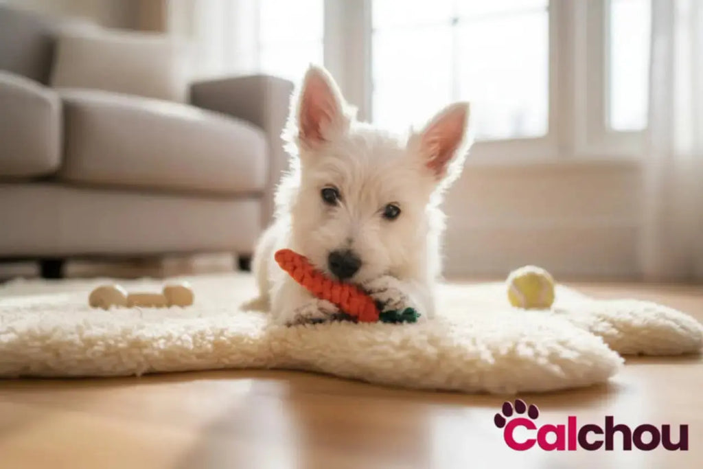 Corde à mâcher en forme de carotte Calchou