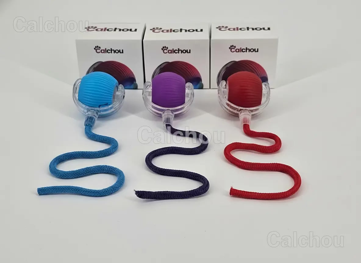 Lot de 3 balles interactives pour chats Calchou