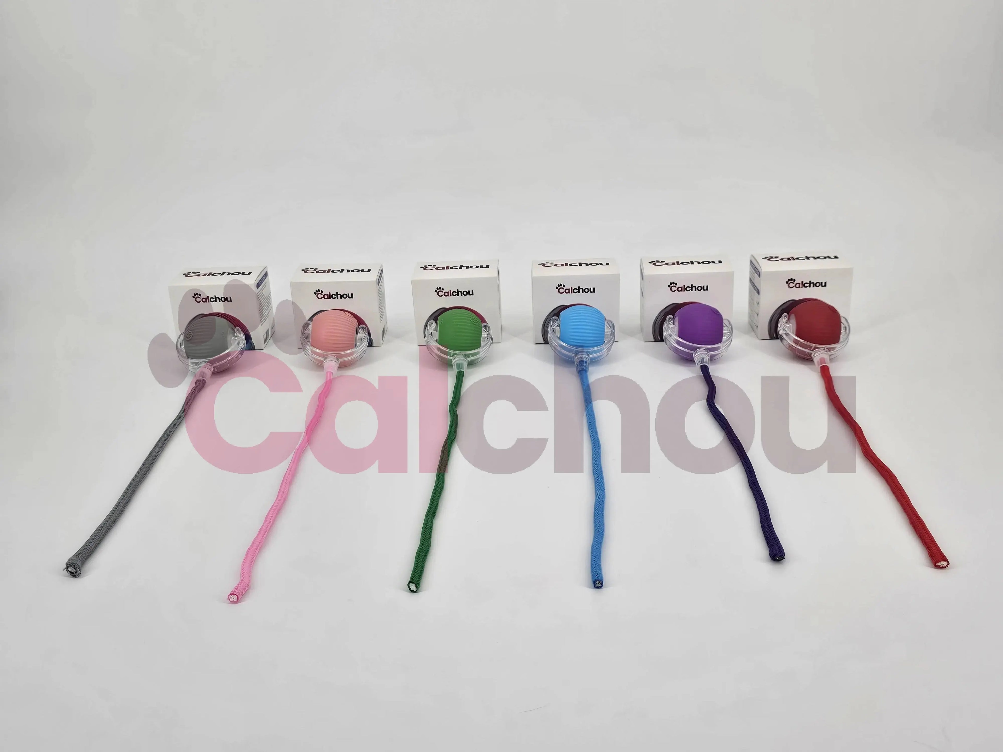 Lot de 3 balles interactives pour chats Calchou