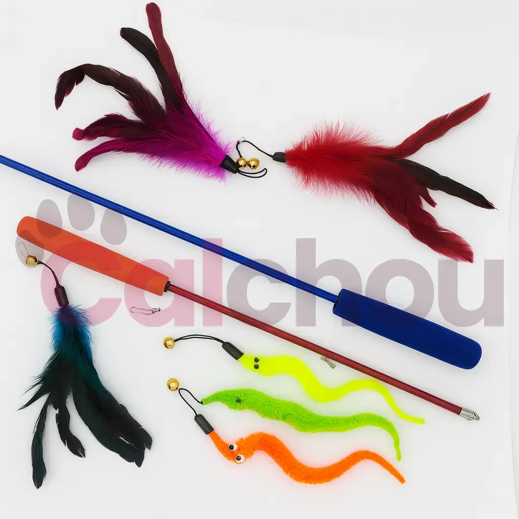 Lot de jouets premium pour chats Calchou