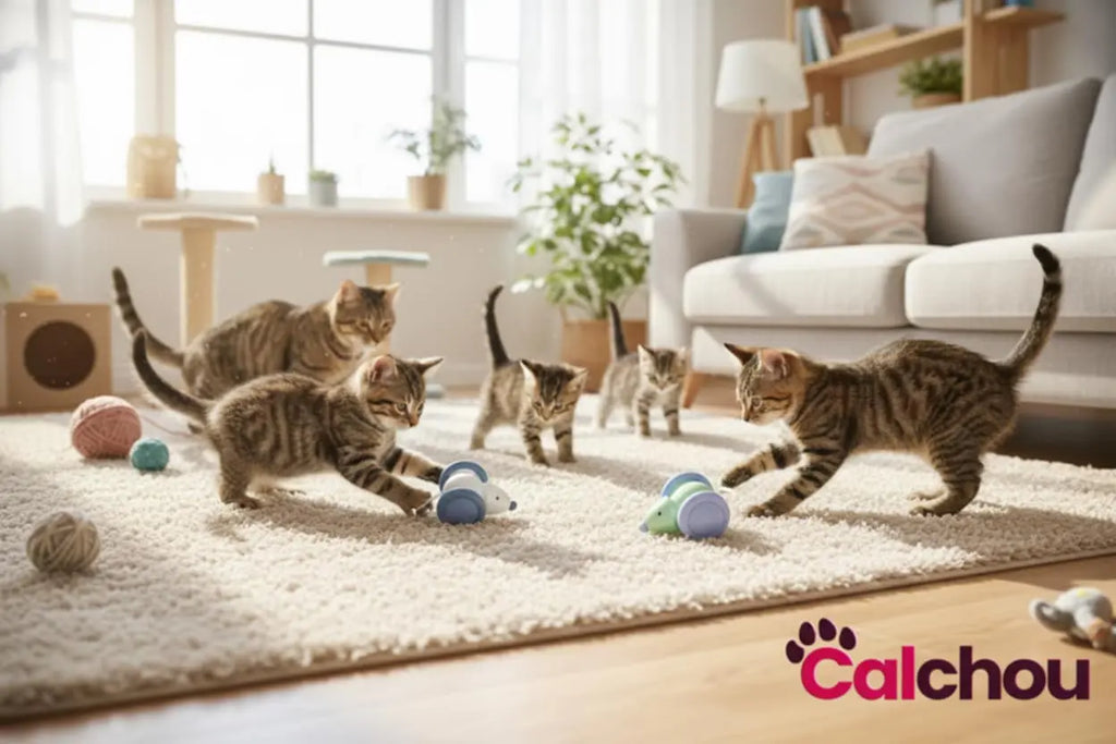 Souris interactive pour chats Calchou